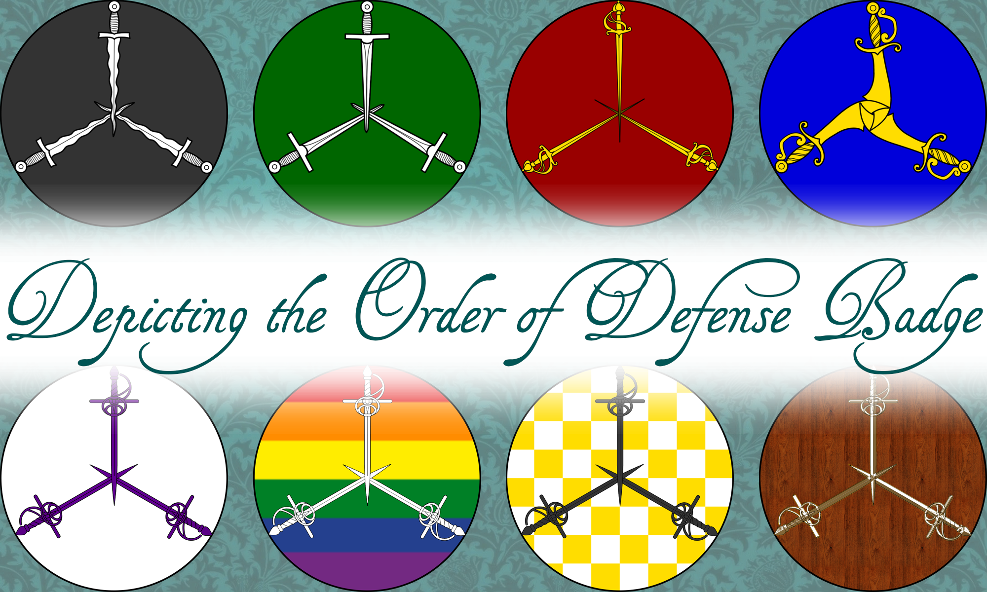 Depicting the Defense Badge - Heraldry at Poore House
